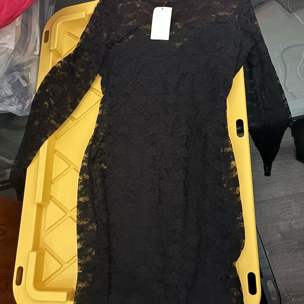 H&M Black Lace bodycon dress